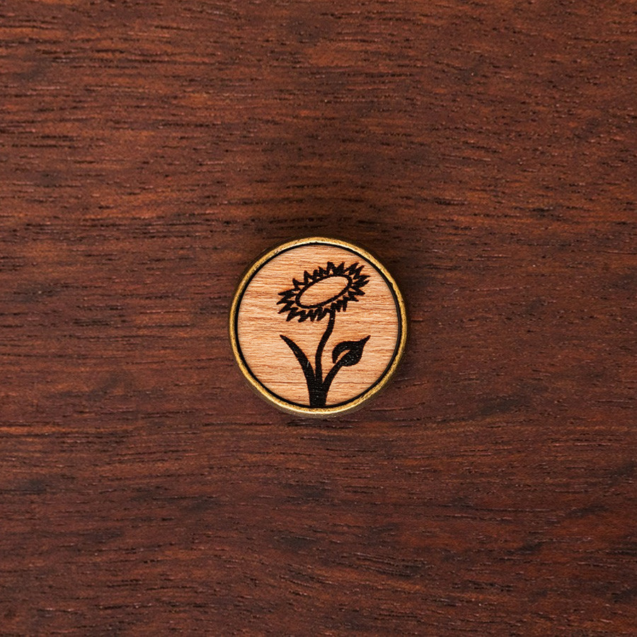 Veganblume Armkette Holzschmuck aus Naturholz / Anhänger