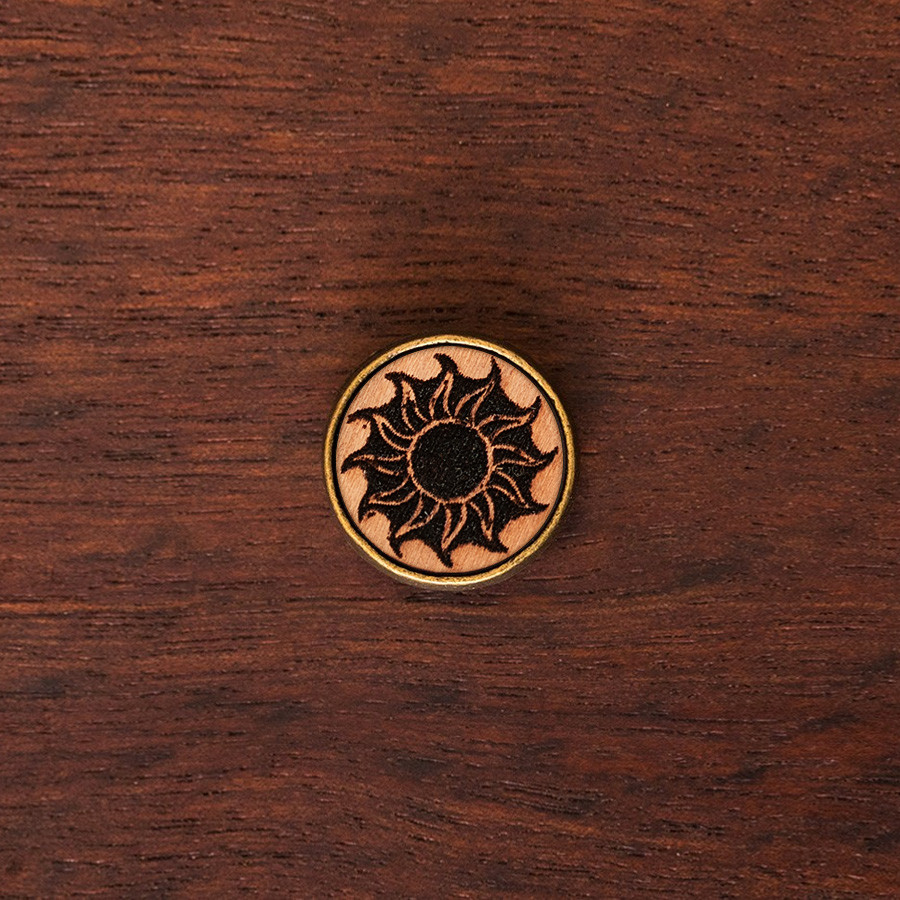 Sonne Armkette Holzschmuck aus Naturholz / Anhänger