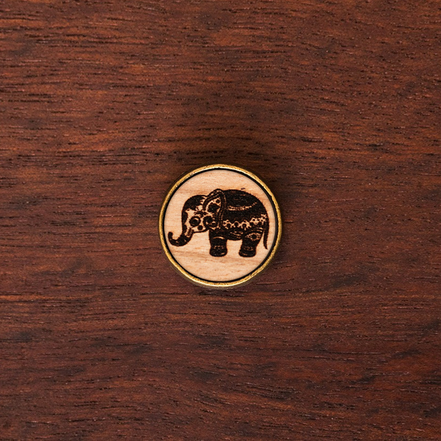 Elefant Armkette Holzschmuck aus Naturholz / Anhänger