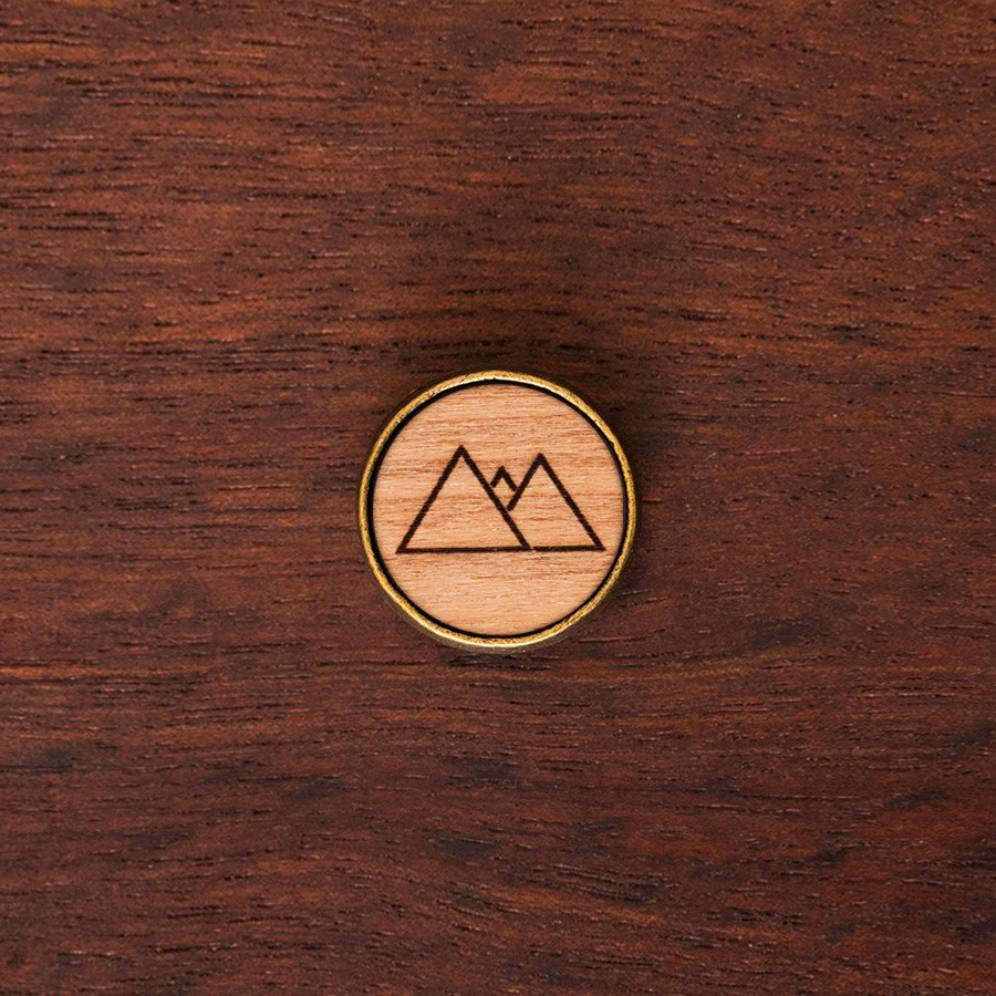 Berge Geometrie Armkette Holzschmuck aus Naturholz / Anhänger