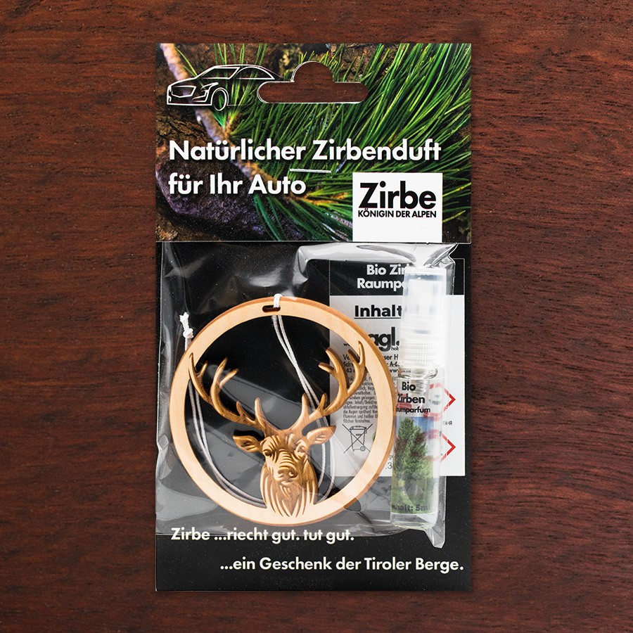 Hirsch  - natürlicher Zirben Autoduft