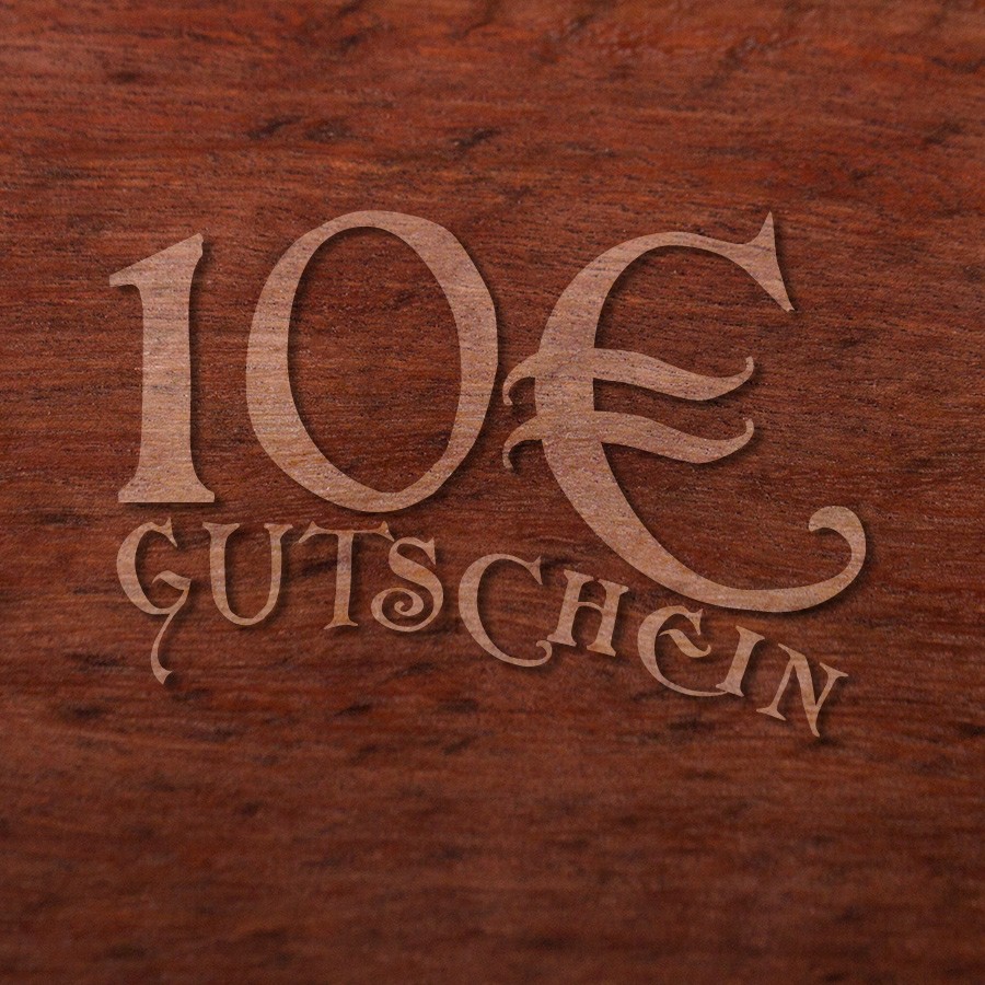 10 Euro Geschenkgutschein Zusatzartikel Holzschmuck aus Naturholz / Anhänger