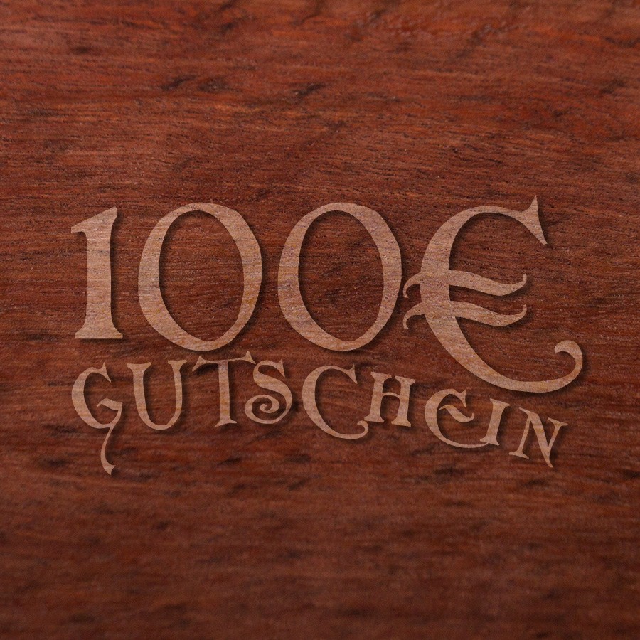 100 Euro Geschenkgutschein Zusatzartikel Holzschmuck aus Naturholz / Anhänger