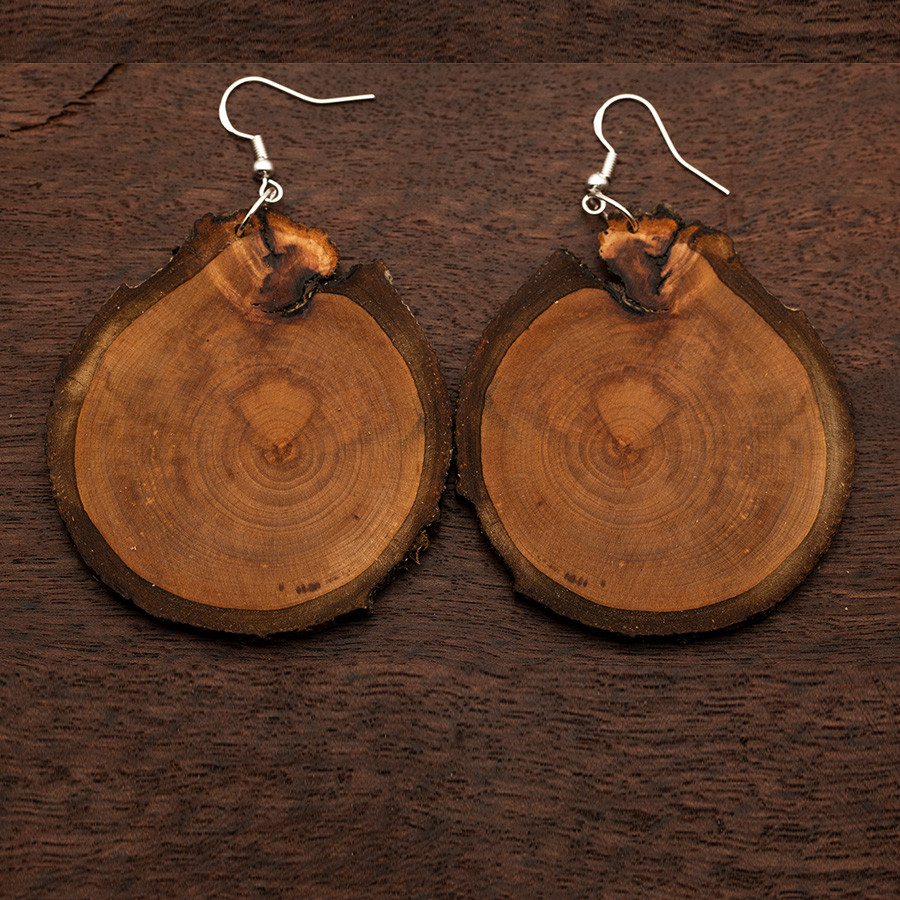 Birne 4853 Ohrringe Holzschmuck aus Naturholz / Anhänger