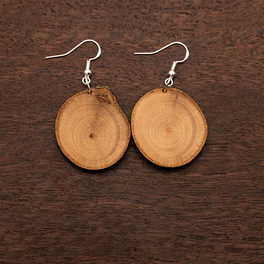 Buche 4859 Ohrringe Holzschmuck aus Naturholz / Anhänger