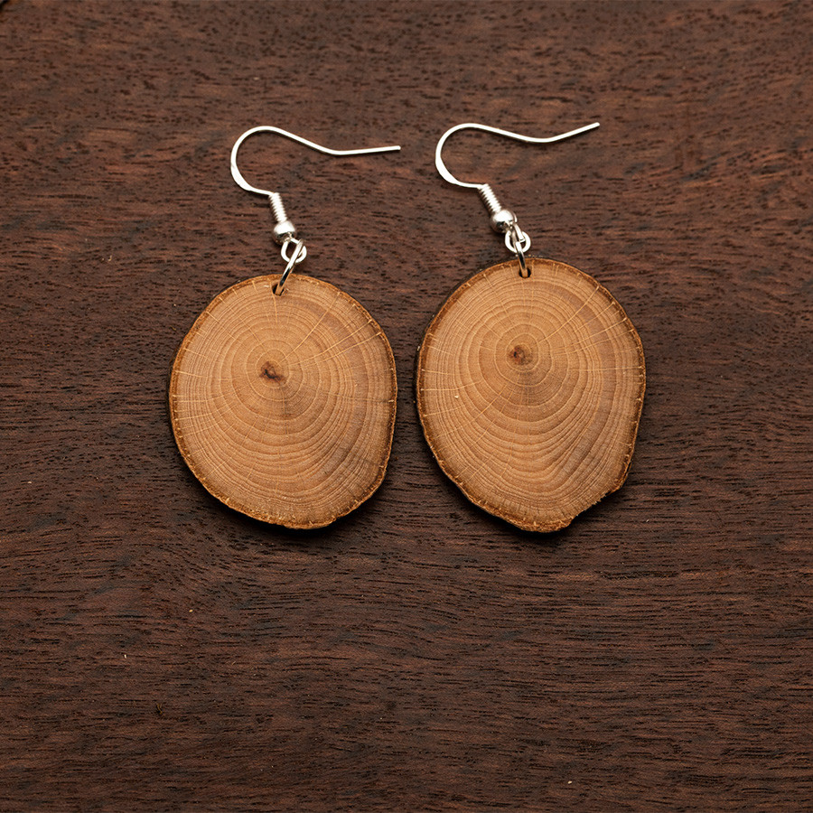 Buche 4863 Ohrringe Holzschmuck aus Naturholz / Anhänger