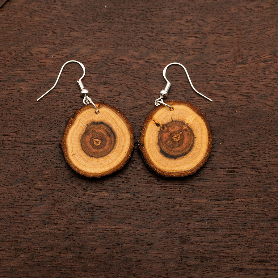 Marille 4879 Ohrringe Holzschmuck aus Naturholz / Anhänger